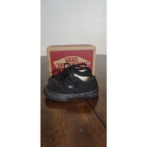 Vans Authentic Shoes Toddler Size 5.5T Black Boys Low Top Sneakers VN000ED9BKA1